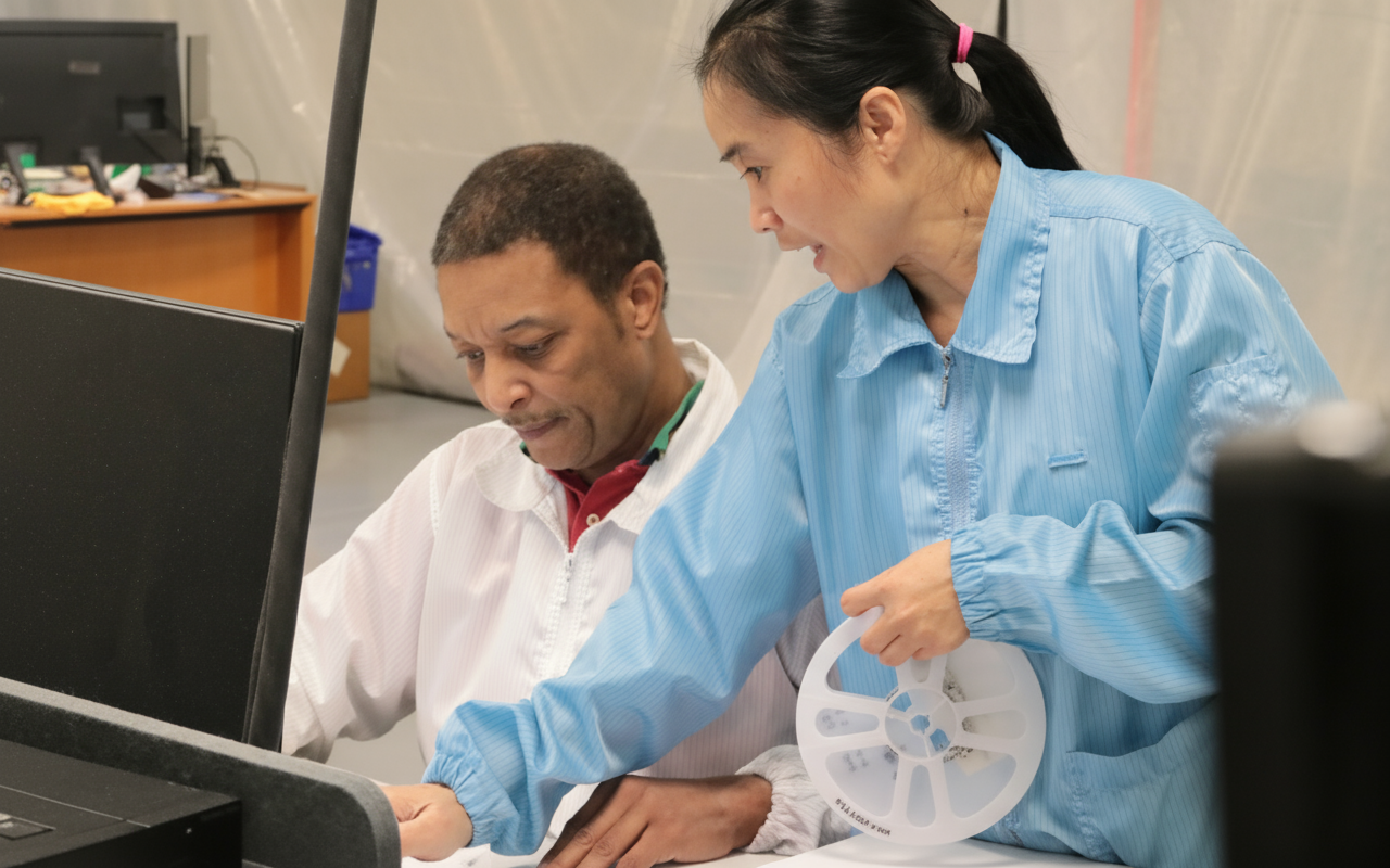 Professional electronics staffing technician